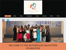 Tablet Screenshot of motherlessdaughtersfoundation.org